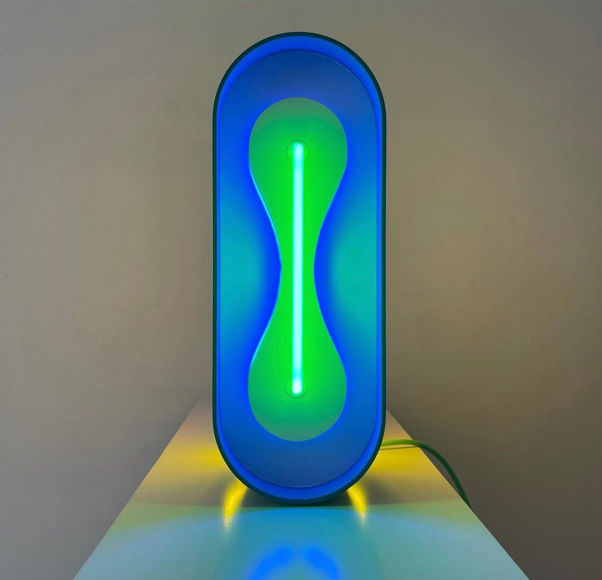 Neon and plexiglass sculpture OLYMPIA ARCADE