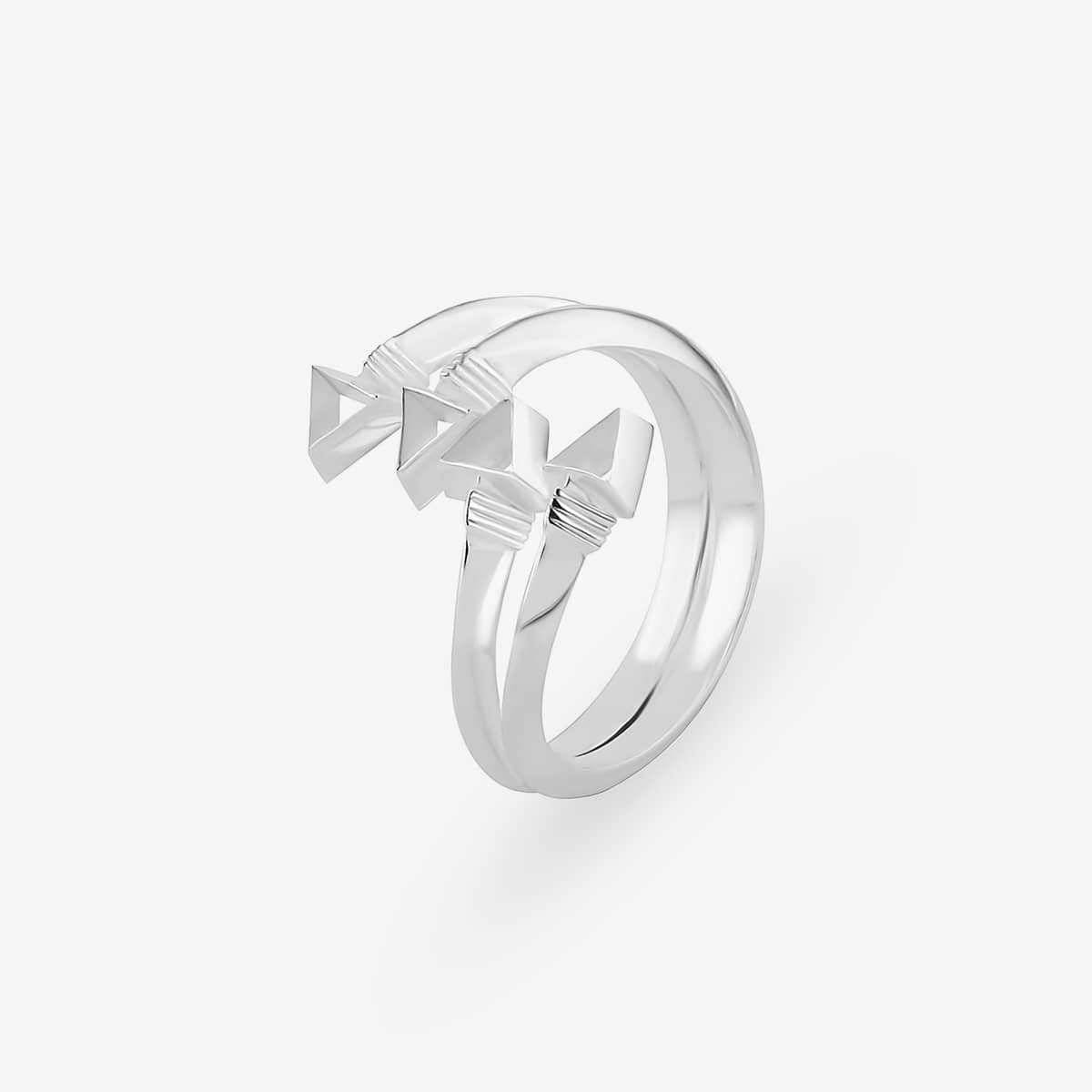 THE CUPID&#39;S ARROW DOUBLE RING